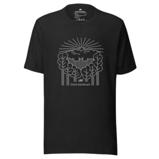 Dark Aardvark Bat T-shirt in black heather