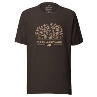 Dark Aardvark Stag T-shirt in brown